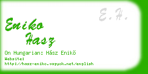 eniko hasz business card