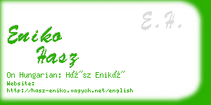 eniko hasz business card